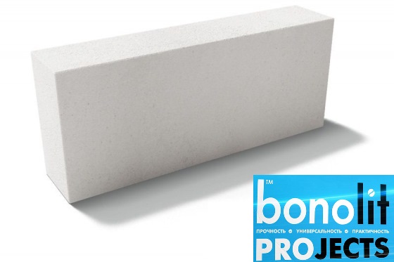 Газобетонные блоки Bonolit Projects (г.Электросталь) D500 B3,5 600х250х150